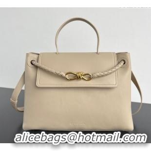 Low Cost Bottega Veneta Medium Ciao Ciao Top Handle Bag in Calf Leather 817231 Ecru Beige 2025