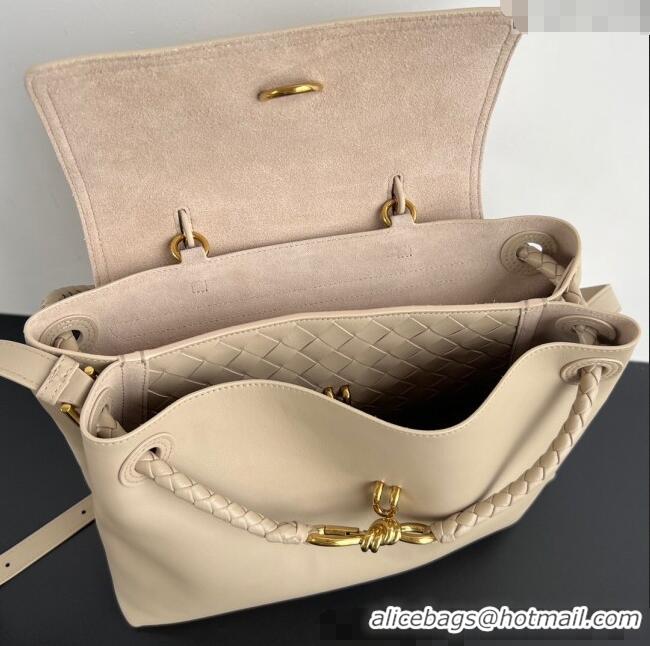 Low Cost Bottega Veneta Medium Ciao Ciao Top Handle Bag in Calf Leather 817231 Ecru Beige 2025