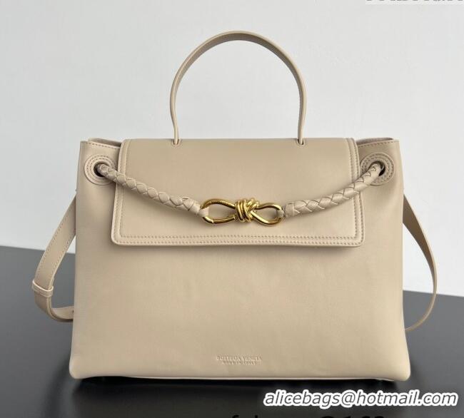 Low Cost Bottega Veneta Medium Ciao Ciao Top Handle Bag in Calf Leather 817231 Ecru Beige 2025