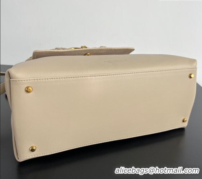 Low Cost Bottega Veneta Medium Ciao Ciao Top Handle Bag in Calf Leather 817231 Ecru Beige 2025