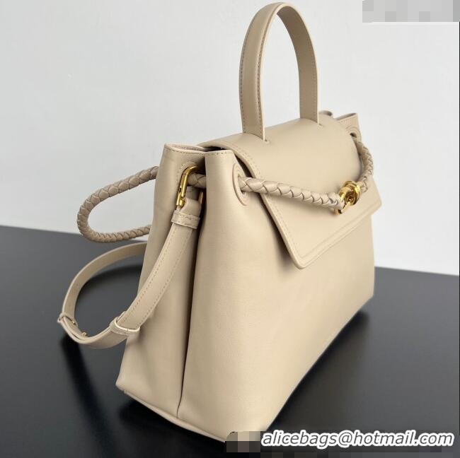 Low Cost Bottega Veneta Medium Ciao Ciao Top Handle Bag in Calf Leather 817231 Ecru Beige 2025