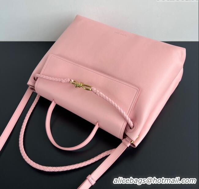 Luxury Classic Bottega Veneta Large Ciao Ciao Top Handle Bag in Calf Leather 826195 Rose Pink 2025