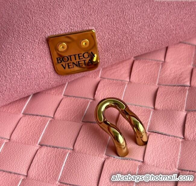 Luxury Classic Bottega Veneta Large Ciao Ciao Top Handle Bag in Calf Leather 826195 Rose Pink 2025