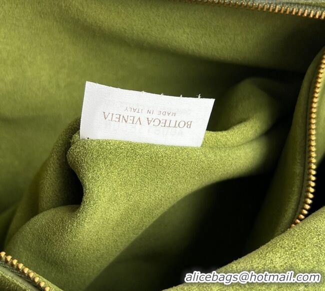 Luxury Cheap Bottega Veneta Large Ciao Ciao Top Handle Bag in Calf Leather 826195 Matcha Green 2025