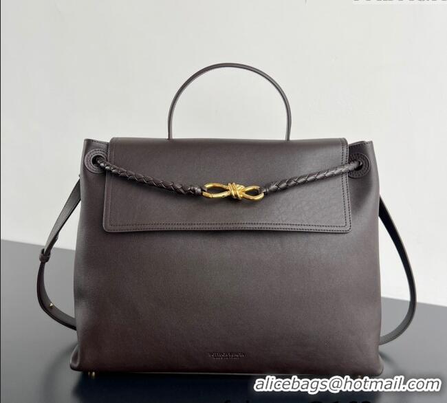 Good Looking Bottega Veneta Large Ciao Ciao Top Handle Bag in Calf Leather 826195 Fondant Brown 2025