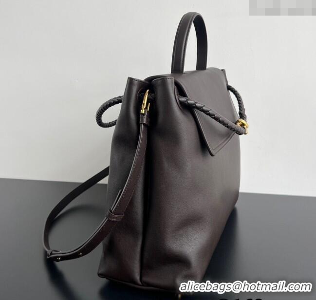Good Looking Bottega Veneta Large Ciao Ciao Top Handle Bag in Calf Leather 826195 Fondant Brown 2025