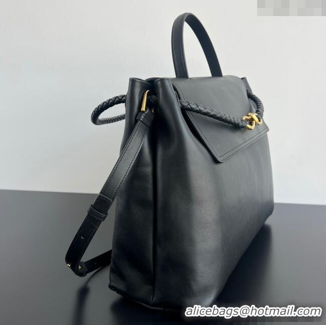 New Grade Bottega Veneta Large Ciao Ciao Top Handle Bag in Calf Leather 826195 Black 2025