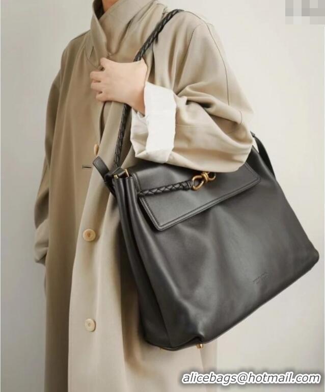 New Grade Bottega Veneta Large Ciao Ciao Top Handle Bag in Calf Leather 826195 Black 2025
