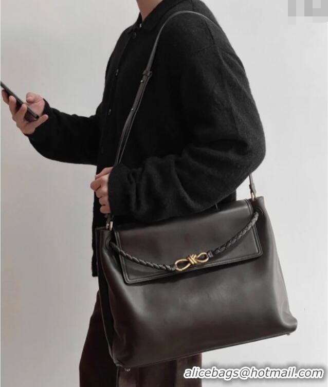 New Grade Bottega Veneta Large Ciao Ciao Top Handle Bag in Calf Leather 826195 Black 2025