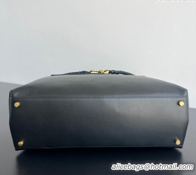 New Grade Bottega Veneta Large Ciao Ciao Top Handle Bag in Calf Leather 826195 Black 2025