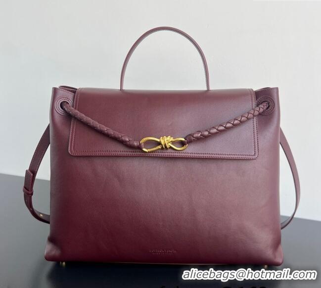 Market Sells Bottega Veneta Large Ciao Ciao Top Handle Bag in Calf Leather 826195 Barolo Red 2025