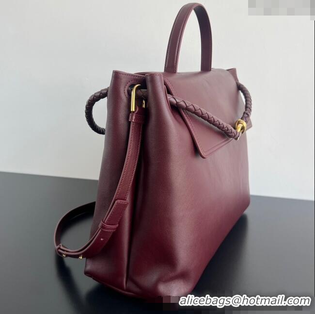 Market Sells Bottega Veneta Large Ciao Ciao Top Handle Bag in Calf Leather 826195 Barolo Red 2025