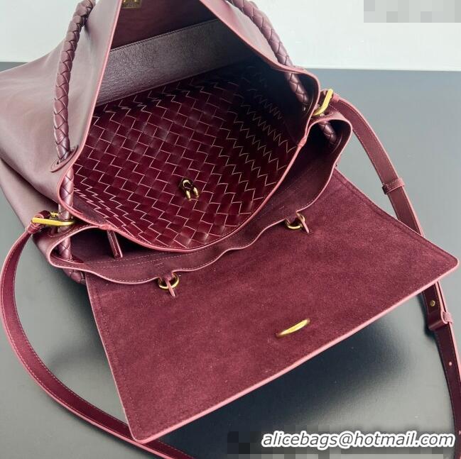 Market Sells Bottega Veneta Large Ciao Ciao Top Handle Bag in Calf Leather 826195 Barolo Red 2025