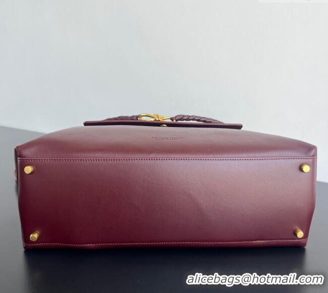 Market Sells Bottega Veneta Large Ciao Ciao Top Handle Bag in Calf Leather 826195 Barolo Red 2025