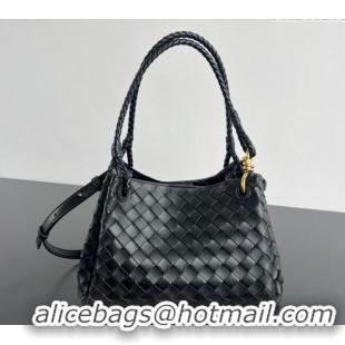 Buy Cheap Bottega Veneta Parachute Medium Shoulder Bag in Intrecciato Leather 835921 Black 2025