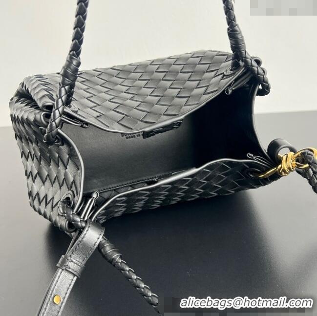 Buy Cheap Bottega Veneta Parachute Medium Shoulder Bag in Intrecciato Leather 835921 Black 2025