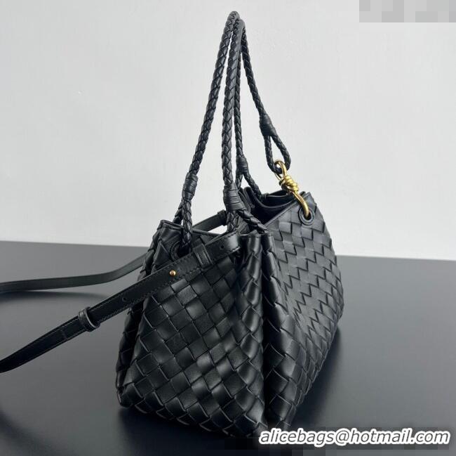 Buy Cheap Bottega Veneta Parachute Medium Shoulder Bag in Intrecciato Leather 835921 Black 2025