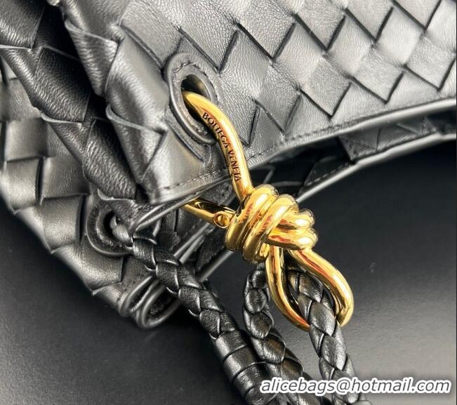 Buy Cheap Bottega Veneta Parachute Medium Shoulder Bag in Intrecciato Leather 835921 Black 2025