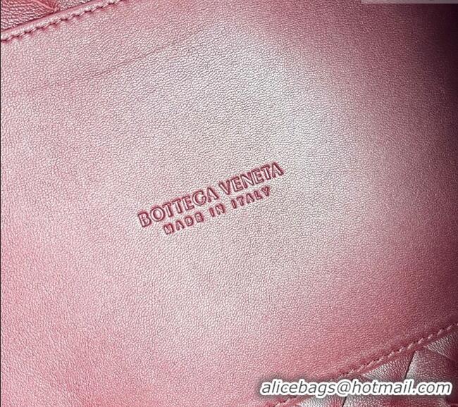 New Release Creation Bottega Veneta Parachute Medium Shoulder Bag in Intrecciato Leather 835921 Barolo Red 2025