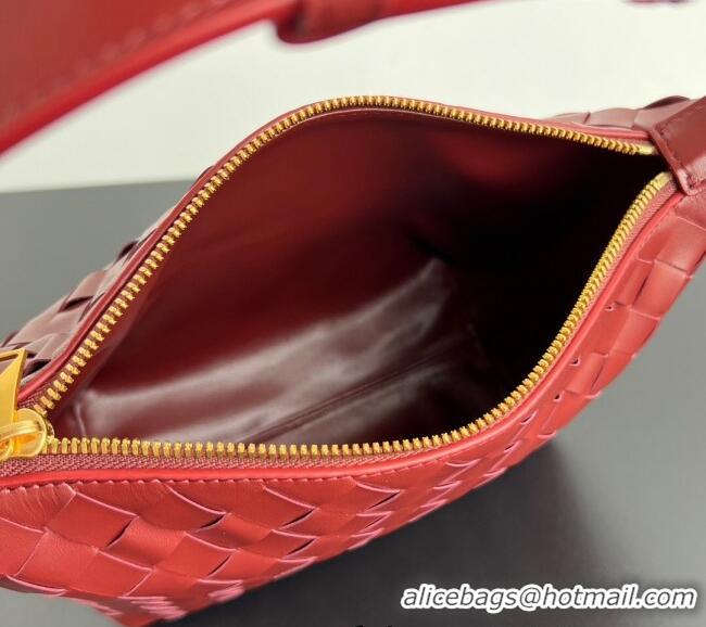 Buy Wholesale Bottega Veneta Mini Wallace Shoulder Bag in Intrecciato Soft Calfskin Leather 754443 Sapele Red 2025