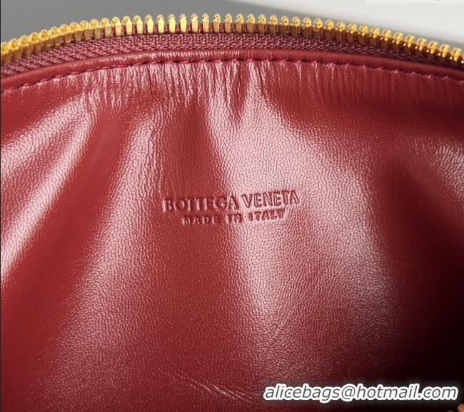 Buy Wholesale Bottega Veneta Mini Wallace Shoulder Bag in Intrecciato Soft Calfskin Leather 754443 Sapele Red 2025