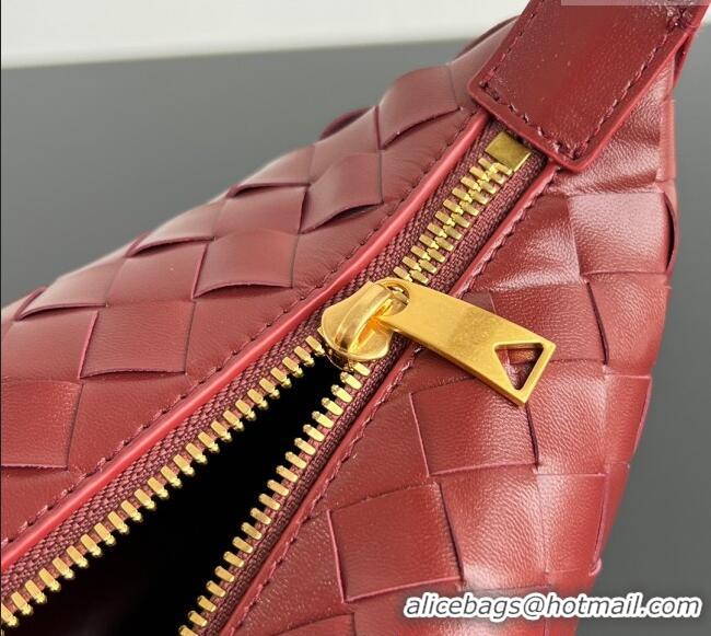 Buy Wholesale Bottega Veneta Mini Wallace Shoulder Bag in Intrecciato Soft Calfskin Leather 754443 Sapele Red 2025