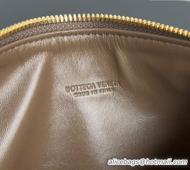 Original Cheap Bottega Veneta Mini Wallace Shoulder Bag in Intrecciato Soft Calfskin Leather 754443 Pinecone Grey 2025
