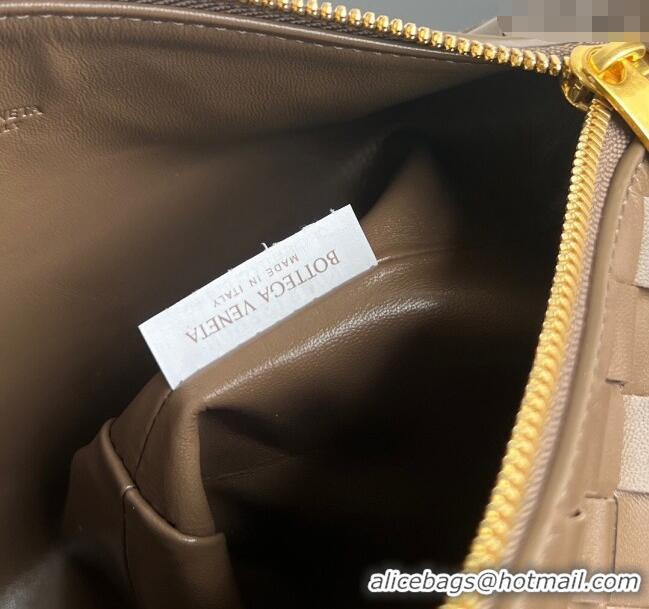 Original Cheap Bottega Veneta Mini Wallace Shoulder Bag in Intrecciato Soft Calfskin Leather 754443 Pinecone Grey 2025