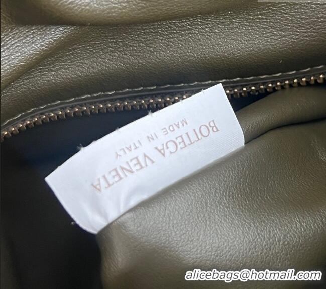 ​Pretty Style Bottega Veneta Hop Small Hobo Bag in Intrecciato Leather 796262 Khaki Green 2025