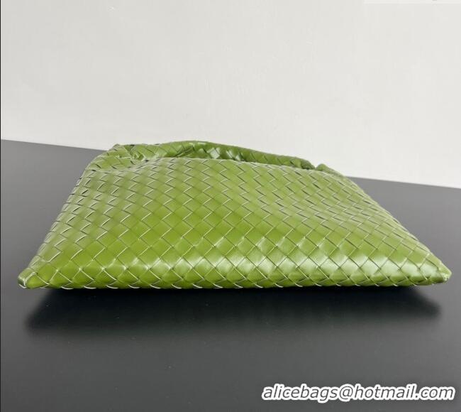 Popular Style Bottega Veneta Hop Small Hobo Bag in Intrecciato Leather 796262 Matcha Green 2025