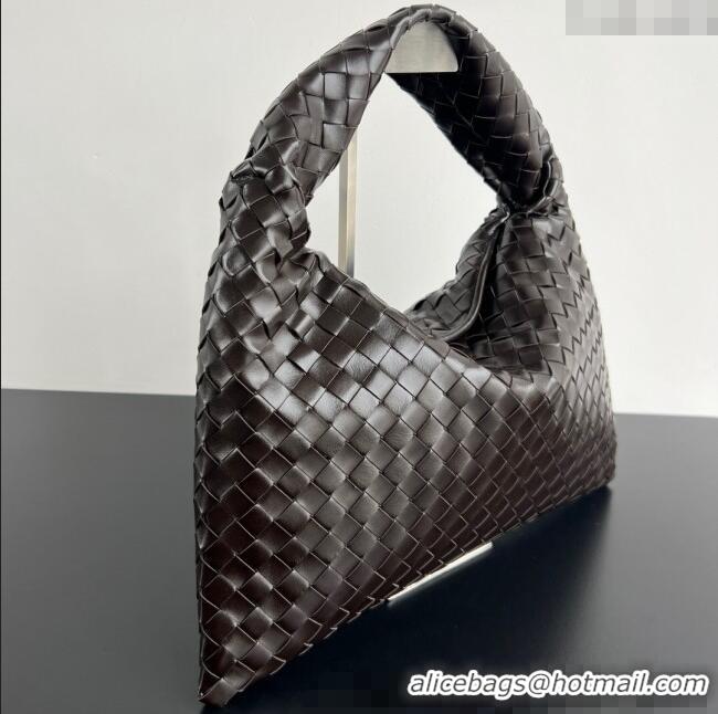 New Release Creation Bottega Veneta Hop Small Hobo Bag in Intrecciato Leather 796262 Fondant Brown 2025