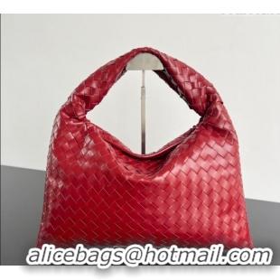 Best Price Bottega Veneta Hop Small Hobo Bag in Intrecciato Leather 796262 Heart Red 2025