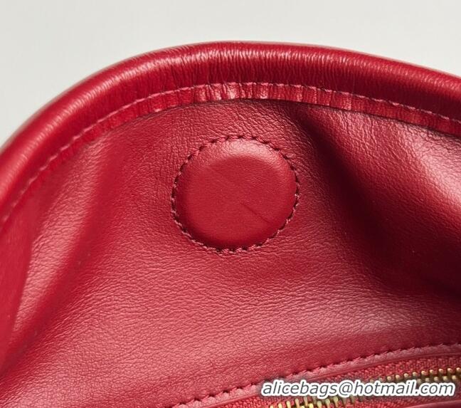 Best Price Bottega Veneta Hop Small Hobo Bag in Intrecciato Leather 796262 Heart Red 2025