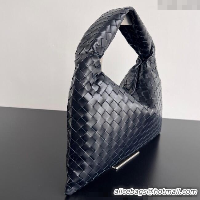 New Fashion Bottega Veneta Hop Small Hobo Bag in Intrecciato Leather 796262 Shadow Blue 2025