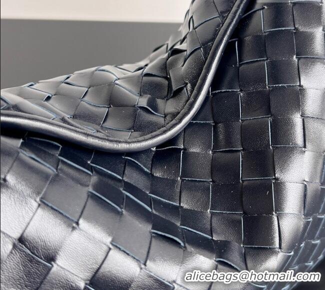New Fashion Bottega Veneta Hop Small Hobo Bag in Intrecciato Leather 796262 Shadow Blue 2025