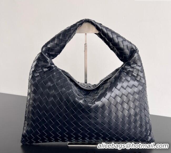 New Fashion Bottega Veneta Hop Small Hobo Bag in Intrecciato Leather 796262 Shadow Blue 2025