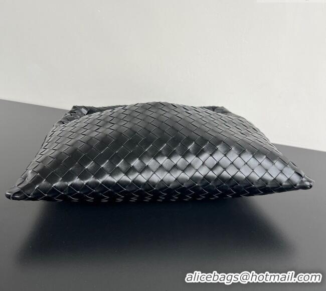 Luxury Discount Bottega Veneta Hop Small Hobo Bag in Intrecciato Leather 796262 Black 2025
