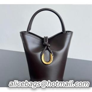 Well Crafted Bottega Veneta Small Liberta Bucket Bag in Smooth Leather 815244 Fondant Brown 2025