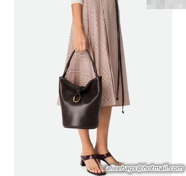Cheap Classic Bottega Veneta Liberta Bucket Bag in Smooth Leather 806038 Fondant Brown 2025