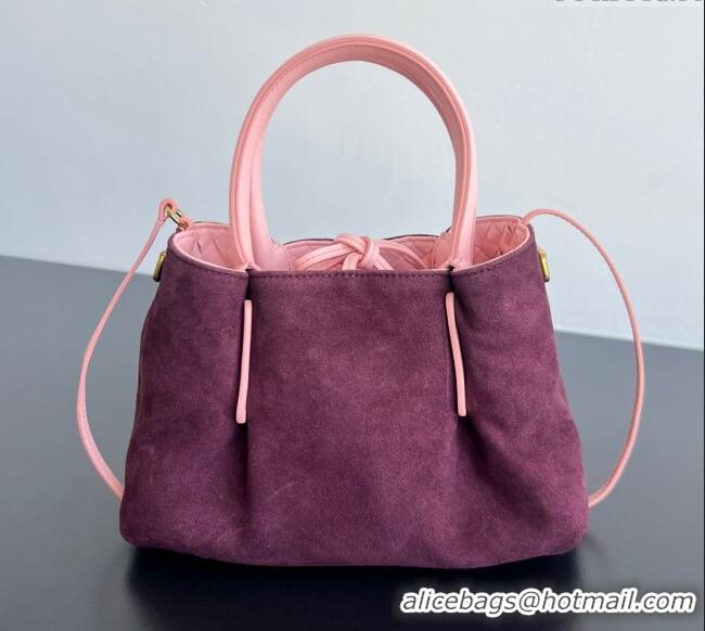 New Cheap Bottega Veneta Small Pinacoteca Tote Bag in Intrecciato Leather 819004 Rose Pink 2025