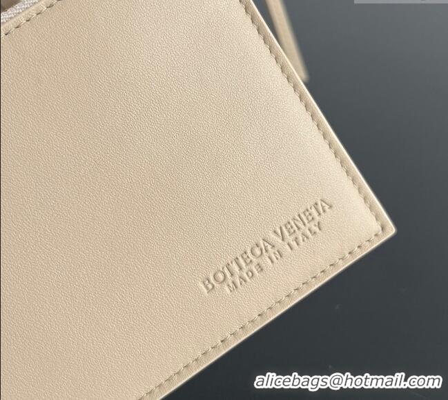 New Stylish Bottega Veneta Small Pinacoteca Tote Bag in Intrecciato Leather 819004 Ecru Beige 2025