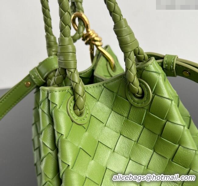 Market Sells Bottega Veneta Small Parachute Shoulder Bag in Intrecciato Leather 796569 Green 2025