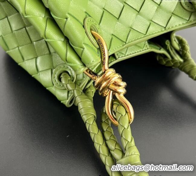 Market Sells Bottega Veneta Small Parachute Shoulder Bag in Intrecciato Leather 796569 Green 2025