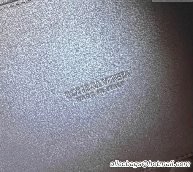 Top Design Bottega Veneta Small Parachute Shoulder Bag in Intrecciato Leather 796569 Grey 2025