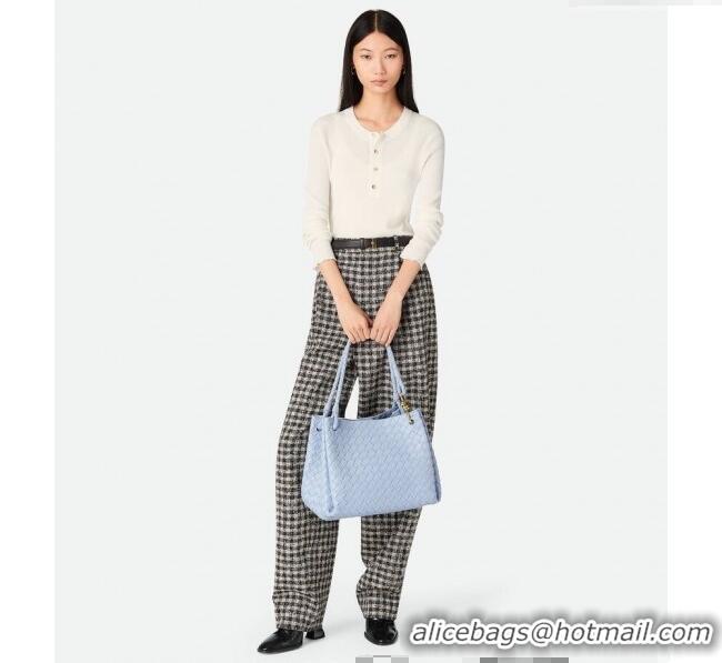 Spot Discount Bottega Veneta Large Parachute Shoulder Bag in Intrecciato Leather 796571 Cameo Pink 2025