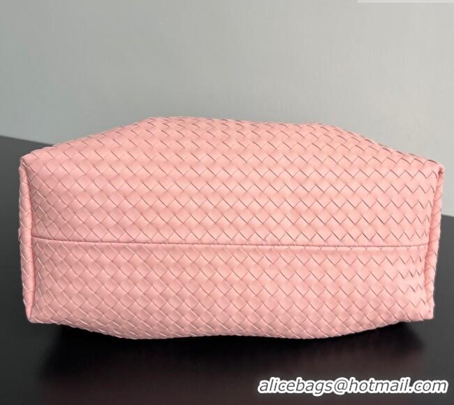 Best Price Bottega Veneta Medium Pinacoteca Tote Bag in Intrecciato Leather 817166 Rose Pink 2025