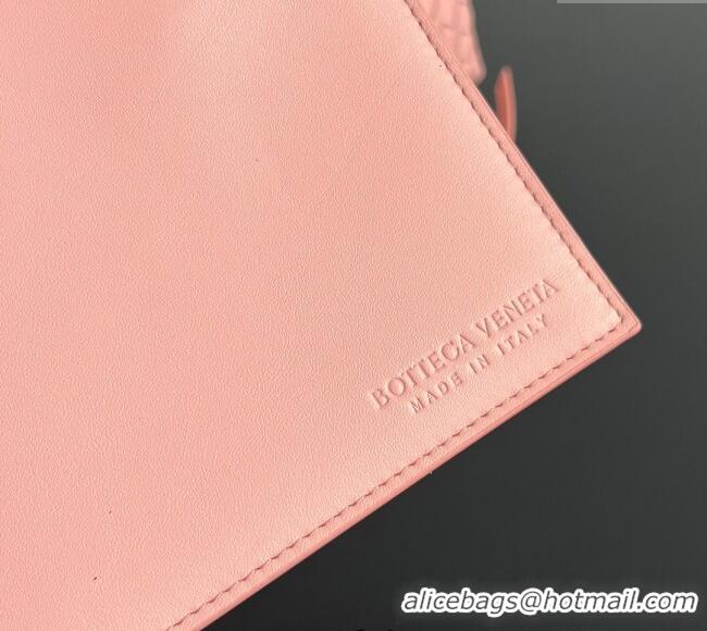 Best Price Bottega Veneta Medium Pinacoteca Tote Bag in Intrecciato Leather 817166 Rose Pink 2025