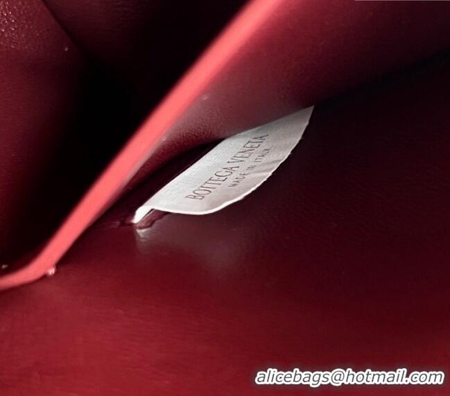 Buy Discount Bottega Veneta Intrecciato Leather Concert Pouch Mini bag 794258 Sapele Red 2025
