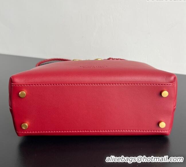Buy Discount Bottega Veneta Small Andiamo Top Handle Bag in Calfskin Leather 810213 Red 2025