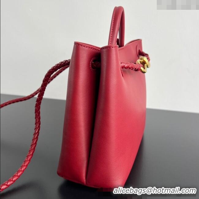 Buy Discount Bottega Veneta Small Andiamo Top Handle Bag in Calfskin Leather 810213 Red 2025